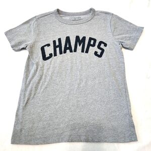 Crewcuts Champs Boys Gray Short Sleeve Tee